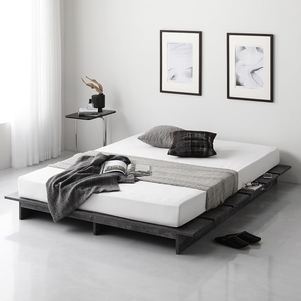 anisy MAMA☆セミダブル、シングルベッドストーングレー anisy MAMA